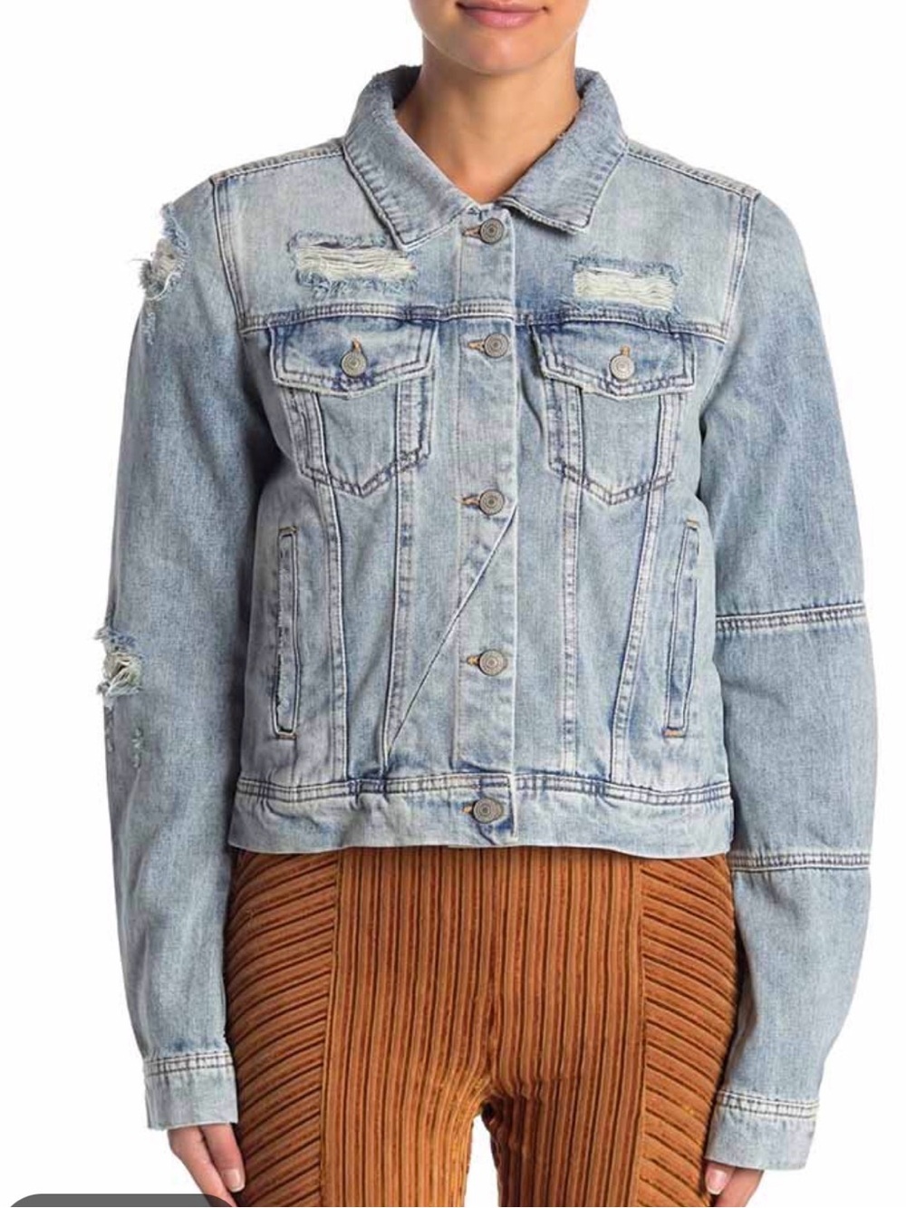 Free People Rumors Denim Jacket